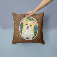 Load image into Gallery viewer, Corgi Throw Pillow - 14x14 Decorative Pillow – Art for Your Home &amp; Patio