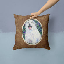 Load image into Gallery viewer, Great Pyrenees Throw Pillow - 14x14 Decorative Pillow – Art for Your Home &amp; Patio