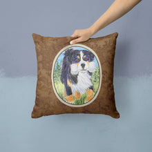 Load image into Gallery viewer, Bernese Mountain Dog Throw Pillow - 14x14 Decorative Pillow – Art for Your Home &amp; Patio