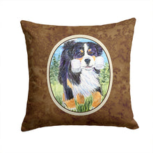 Load image into Gallery viewer, Bernese Mountain Dog Throw Pillow - 14x14 Decorative Pillow – Art for Your Home &amp; Patio