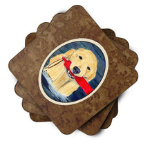 Load image into Gallery viewer, Golden Retriever Coasters - Set of 4 Lightweight Foam, Absorbent Drink Coasters