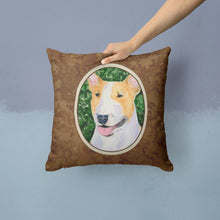 Load image into Gallery viewer, Bull Terrier Throw Pillow - 14x14 Decorative Pillow – Art for Your Home &amp; Patio