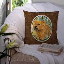 Load image into Gallery viewer, Norwich Terrier Throw Pillow - 14x14 Decorative Pillow – Art for Your Home &amp; Patio