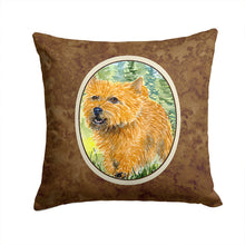 Load image into Gallery viewer, Norwich Terrier Throw Pillow - 14x14 Decorative Pillow – Art for Your Home &amp; Patio