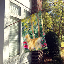 Load image into Gallery viewer, Golden Retriever Flag Canvas House Size