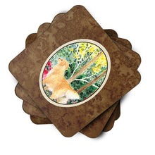Load image into Gallery viewer, Golden Retriever Coasters - Set of 4 Lightweight Foam, Absorbent Drink Coasters