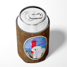 Load image into Gallery viewer, Lighthouse with Bichon Frise Can or Bottle Beverage Insulator Hugger