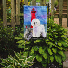 Load image into Gallery viewer, Lighthouse with Bichon Frise Garden Flag - Outdoor Decorative Yard Flag