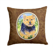 Load image into Gallery viewer, Norwich Terrier Throw Pillow - 14x14 Decorative Pillow – Art for Your Home &amp; Patio