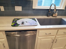 Load image into Gallery viewer, Bichon Frise Dish Drying Mat – Absorbent, Artistic Kitchen Essentials SS8897DDM