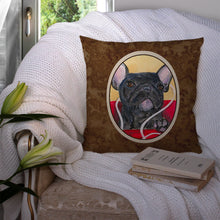 Load image into Gallery viewer, French Bulldog Throw Pillow - 14x14 Decorative Pillow – Art for Your Home &amp; Patio