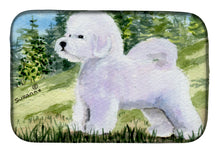 Load image into Gallery viewer, Bichon Frise Dish Drying Mat – Absorbent, Artistic Kitchen Essentials SS8900DDM