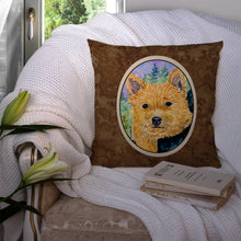 Load image into Gallery viewer, Norwich Terrier Throw Pillow - 14x14 Decorative Pillow – Art for Your Home &amp; Patio