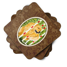Load image into Gallery viewer, Golden Retriever Coasters - Set of 4 Lightweight Foam, Absorbent Drink Coasters