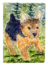 Load image into Gallery viewer, Norwich Terrier Flag Canvas House Size