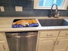 Load image into Gallery viewer, Golden Retriever Dish Drying Mat – Absorbent, Artistic Kitchen Essentials SS8909DDM