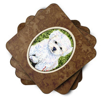 Load image into Gallery viewer, Bichon Frise Coasters - Set of 4 Lightweight Foam, Absorbent Drink Coasters