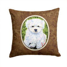 Load image into Gallery viewer, Bichon Frise Throw Pillow - 14x14 Decorative Pillow – Art for Your Home &amp; Patio