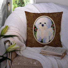 Load image into Gallery viewer, Bichon Frise Throw Pillow - 14x14 Decorative Pillow – Art for Your Home &amp; Patio