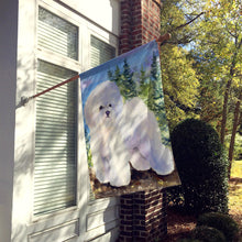 Load image into Gallery viewer, Bichon Frise Flag Canvas House Size
