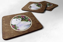 Load image into Gallery viewer, Bichon Frise Coasters - Set of 4 Lightweight Foam, Absorbent Drink Coasters