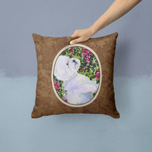 Load image into Gallery viewer, Bichon Frise Throw Pillow - 14x14 Decorative Pillow – Art for Your Home &amp; Patio