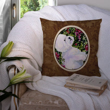 Load image into Gallery viewer, Bichon Frise Throw Pillow - 14x14 Decorative Pillow – Art for Your Home &amp; Patio