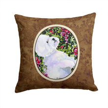 Load image into Gallery viewer, Bichon Frise Throw Pillow - 14x14 Decorative Pillow – Art for Your Home &amp; Patio