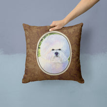 Load image into Gallery viewer, Bichon Frise Throw Pillow - 14x14 Decorative Pillow – Art for Your Home &amp; Patio