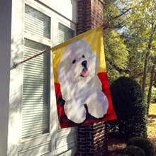 Load image into Gallery viewer, Bichon Frise Flag Canvas House Size