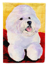 Load image into Gallery viewer, Bichon Frise Flag Canvas House Size