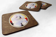 Load image into Gallery viewer, Bichon Frise Coasters - Set of 4 Lightweight Foam, Absorbent Drink Coasters