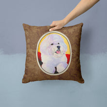 Load image into Gallery viewer, Bichon Frise Throw Pillow - 14x14 Decorative Pillow – Art for Your Home &amp; Patio