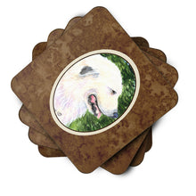 Load image into Gallery viewer, Great Pyrenees Coasters - Set of 4 Lightweight Foam, Absorbent Drink Coasters
