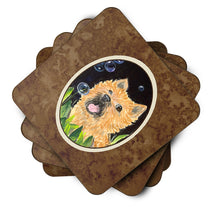 Load image into Gallery viewer, Cairn Terrier Coasters - Set of 4 Lightweight Foam, Absorbent Drink Coasters