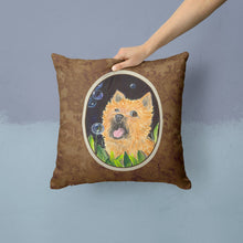 Load image into Gallery viewer, Cairn Terrier Throw Pillow - 14x14 Decorative Pillow – Art for Your Home &amp; Patio