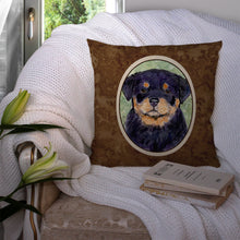 Load image into Gallery viewer, Rottweiler Throw Pillow - 14x14 Decorative Pillow – Art for Your Home &amp; Patio