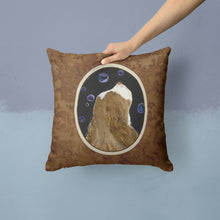 Load image into Gallery viewer, Springer Spaniel Throw Pillow - 14x14 Decorative Pillow – Art for Your Home &amp; Patio