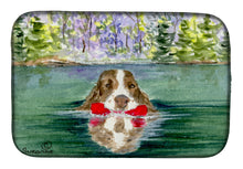 Load image into Gallery viewer, Springer Spaniel Dish Drying Mat – Absorbent, Artistic Kitchen Essentials SS8943DDM