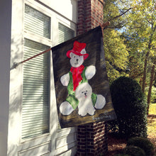 Load image into Gallery viewer, Bichon Frise Flag Canvas House Size