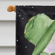 Load image into Gallery viewer, Snowman with English Springer Spaniel Flag Canvas House Size