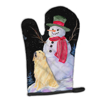 Load image into Gallery viewer, Snowman with Golden Retriever Oven Mitt SS8951OVMT