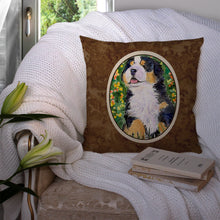 Load image into Gallery viewer, Bernese Mountain Dog Throw Pillow - 14x14 Decorative Pillow – Art for Your Home &amp; Patio