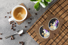 Load image into Gallery viewer, Snowman with Lakeland Terrier Coasters - Set of 4 Lightweight Foam, Absorbent Drink Coasters