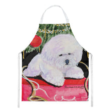 Load image into Gallery viewer, Christmas Tree with  Bichon Frise Apron – Artist-Designed Kitchen, BBQ &amp; Craft Apron