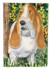 Load image into Gallery viewer, Basset Hound Flag Canvas House Size