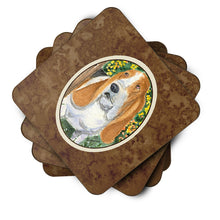 Load image into Gallery viewer, Basset Hound Coasters - Set of 4 Lightweight Foam, Absorbent Drink Coasters