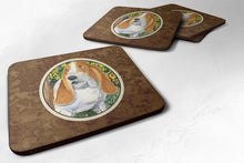 Load image into Gallery viewer, Basset Hound Coasters - Set of 4 Lightweight Foam, Absorbent Drink Coasters