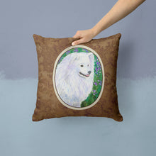 Load image into Gallery viewer, American Eskimo Throw Pillow - 14x14 Decorative Pillow – Art for Your Home &amp; Patio