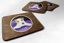 Load image into Gallery viewer, Fox Terrier Coasters - Set of 4 Lightweight Foam, Absorbent Drink Coasters